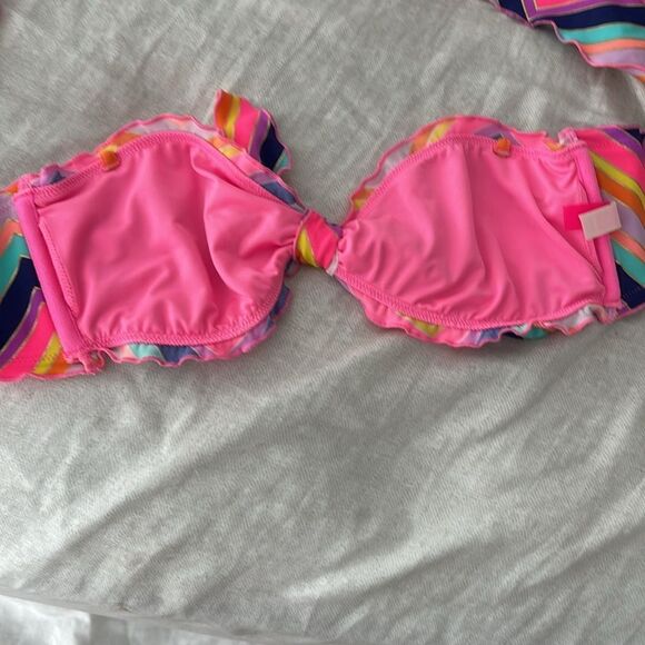 Victoria's Secret rainbow bikini bandeau M - Picture 5 of 6
